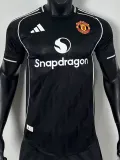 25-26 Man Utd Black Special Edition Player Version Training shirts (ad圆领)