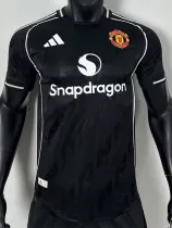 25-26 Man Utd Black Special Edition Player Version Training shirts *ad圆领