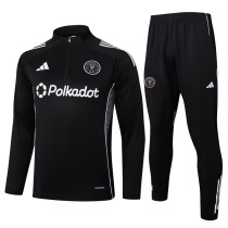 25-26 Inter Miami Black Half Pull Tracksuit #B2521(半拉链)