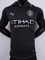 25-26 Man City Black Player Version Soccer Jersey