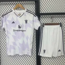25-26 Man Utd Away Kids Soccer Jersey