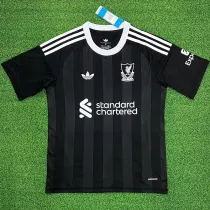 25-26 LIV Black Goalkeeper Fans Soccer Jersey
