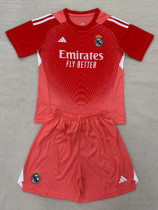 25-26 RMA Orange GoalKeeper Kids Soccer Jersey