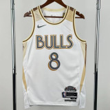 24-25 BULLS LAVINE #8 White City Edition Top Quality Hot Pressing NBA Jersey