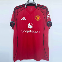 25-26 Man Utd Home 1:1 Fans Soccer Jersey