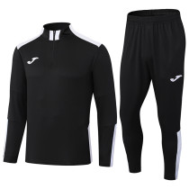 2025 JOM Black Half Pull Tracksuit (半拉链)