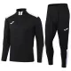 2025 JOM Black Half Pull Tracksuit (半拉链)