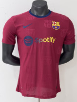 25-26 BAR Brown Red Special Edition Player Version Training Shirts (标队印花)