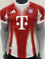 25-26 Bayern Red White Player Version Soccer Jersey