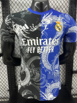 25-26 RMA  Black Blue Special Edition Player Version Training Shirts (龙纹)