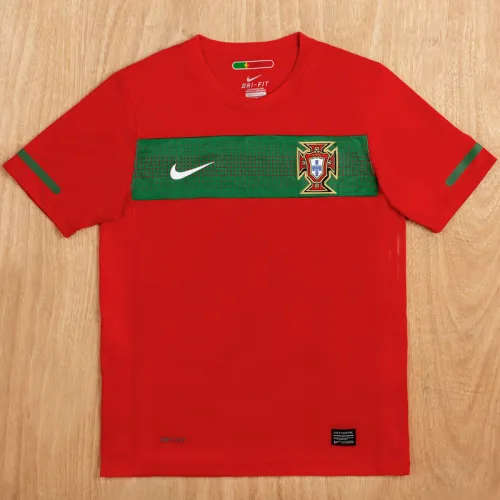 2010 Portugal Home Retro Soccer Jersey