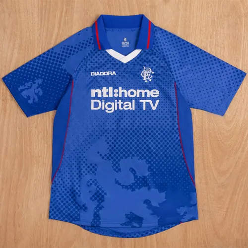 2002-2003 Rangers Home Retro Soccer Jersey