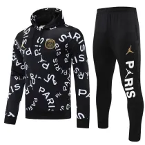 25-26 PSG Black Hoodie Tracksuit (卫衣套装)