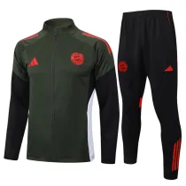25-26 Bayern Dark green Jacket Tracksuit #A2521