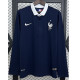 2014 France Home Long Sleeve Retro Soccer Jersey (长袖)