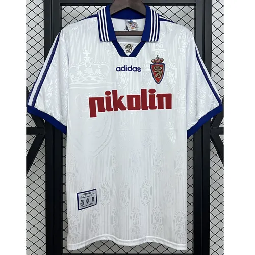 1997-1998 Zaragoza Home Retro Soccer Jersey