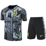 25-26 Brazil Grey Training Short Suit