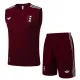 25-26 Ajax Jujube red Tank top and shorts suit #D2531