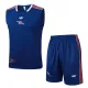 25-26 ARS Royal blue Tank top and shorts suit #D2516