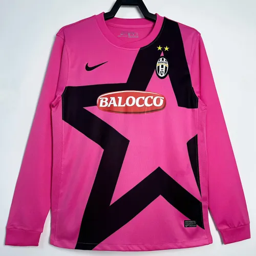 2011-2012 JUV Pink Long Sleeve Retro Soccer Jersey