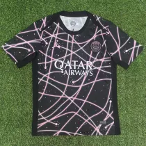 25-26 PSG Pink Black Fans Training shirts
