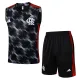 25-26 Flamengo Black Tank top and shorts suit #D2530