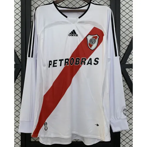 2006-2007 River Plate Home Long Sleeve Retro Soccer Jersey