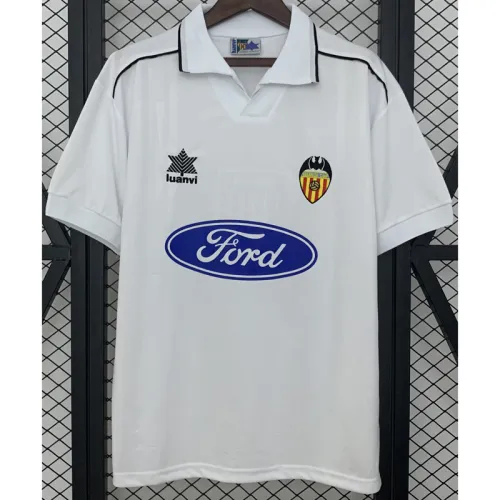 1996-1997 Valencia Home Retro Soccer Jersey