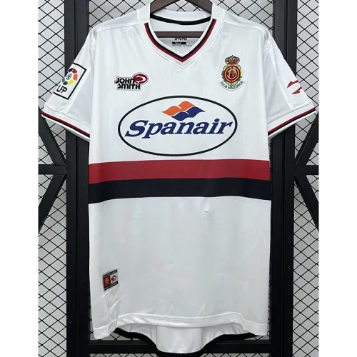 2001-2002 Mallorca White Retro Soccer Jersey