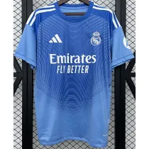 25-26 RMA Blue GoalKeeper Fans Soccer Jersey