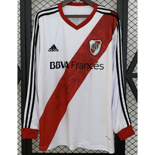 2013-2014 River Plate Home Long Sleeve Retro Soccer Jersey (长袖)