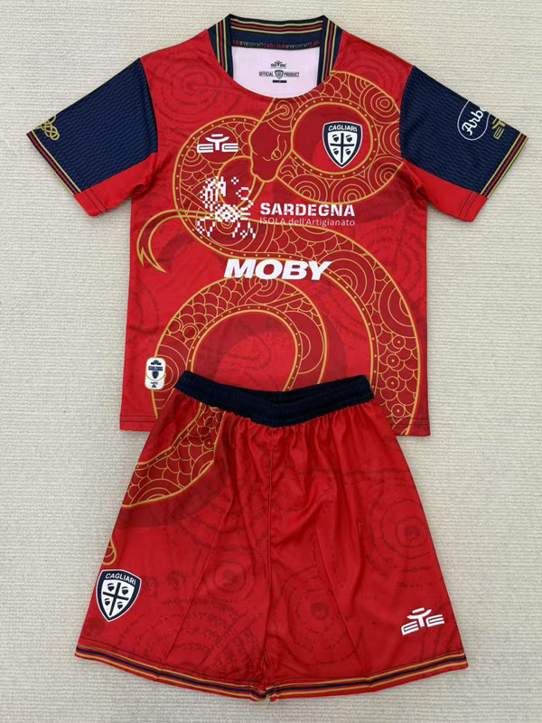 25-26 Cagliari Special Edition Kids Soccer Jersey