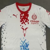 25-26 Chivas White Special Edition Fans Soccer Jersey