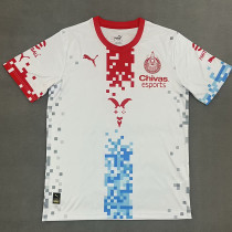 25-26 Chivas White Special Edition Fans Soccer Jersey