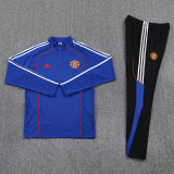 25-26 Man Utd  Fancy blue Half Pull Tracksuit (半拉链)