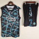 25-26 INT Black blue Tank top and shorts suit (背心套装)