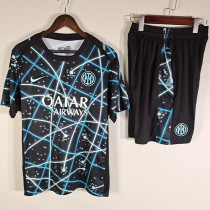 25-26 INT Black blue Training Short Suit