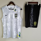 25-26 Brazil White Tank top and shorts suit (背心套装)