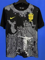24-25 Brazil Black Grey Special Edition Fans Soccer Jersey *耶稣黑灰