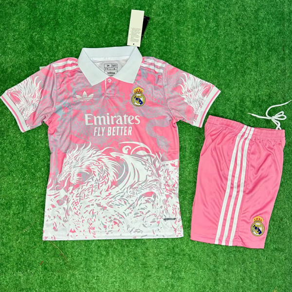 25-26 RMA Pink Special Edition Kids Training 三叶标