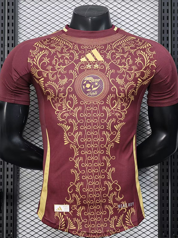 25-26 Algeria Brown Red Player Version Training shirts