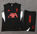 25-26 LIV Black Tank top and shorts suit #D2544