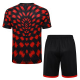 25-26 Flamengo Red Black Training Short Suit #D2542