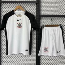 25-26 Corinthians Home Kids Soccer Jersey