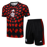 25-26 Flamengo Red Black Training Short Suit #D2542