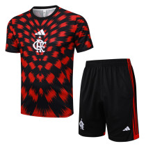 25-26 Flamengo Red Black Training Short Suit #D2542