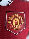22-23 Man Utd Home Player Version Soccer Jersey
