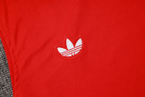 2025-26 Man Utd Red Tank top and shorts suit #D2541
