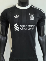 25-26 LIV Black Goalkeeper Player Version Soccer Jersey