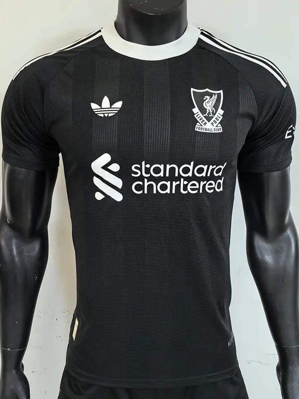 25-26 LIV Black Goalkeeper Player Version Soccer Jersey